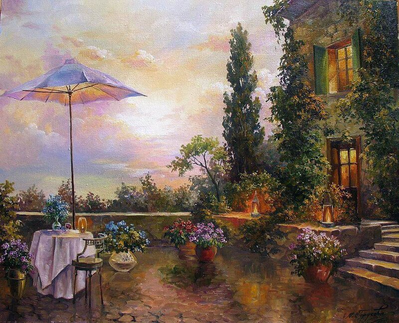 Outdoor Patio Scene