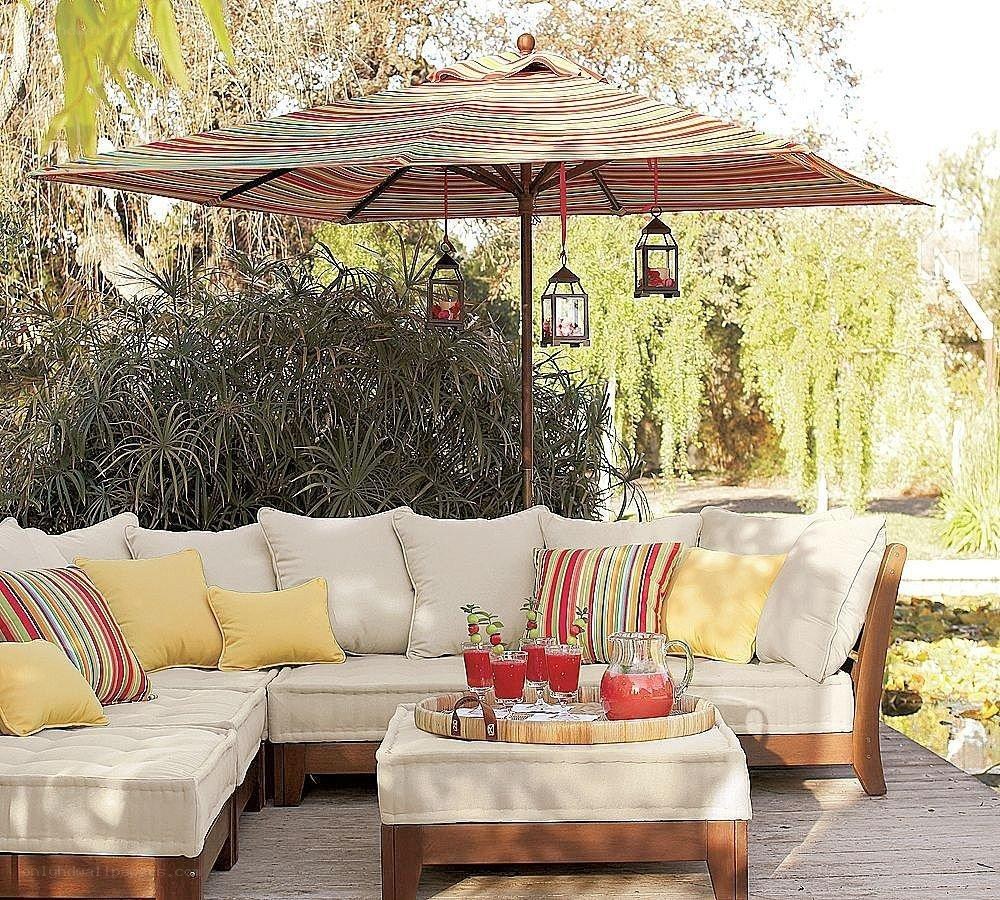 Outdoor patio seating area