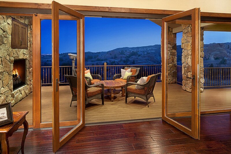 Outdoor Patio Seating — Brown, Serene