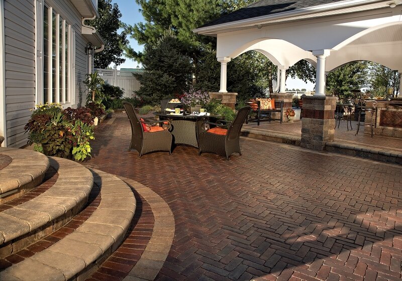 Outdoor Patio Seating — Brown