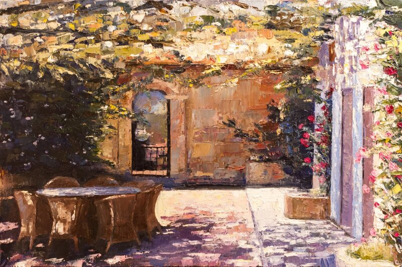 Outdoor Patio with Table