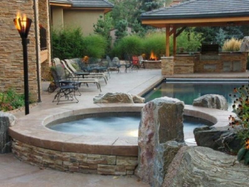 Outdoor Pool and Hot Tub