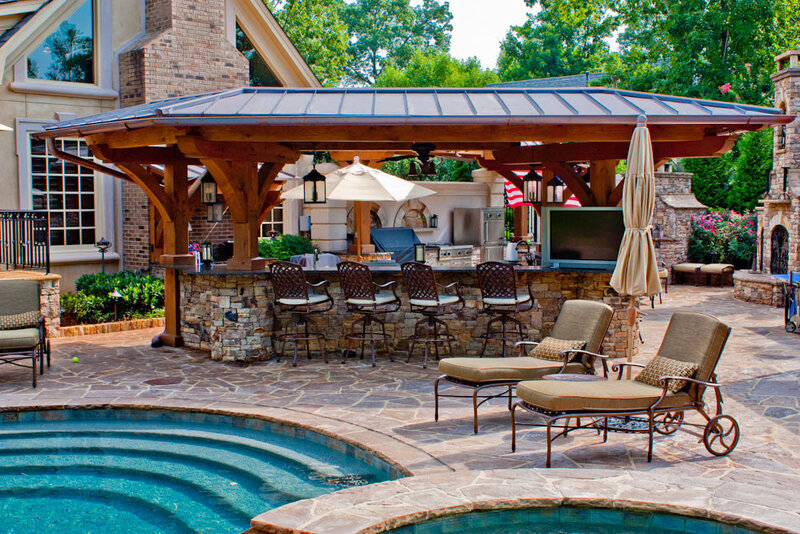 Outdoor Pool Bar Area