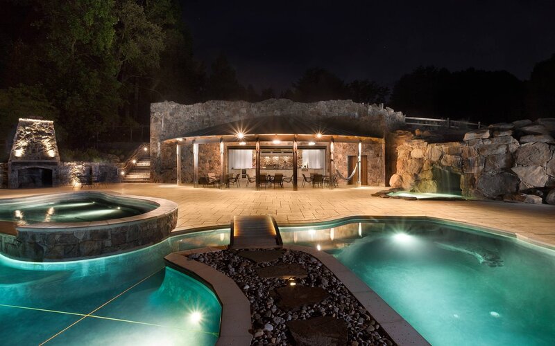 Outdoor Pool Complex — Blue