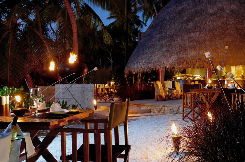 Outdoor Restaurant at Night — Brown
