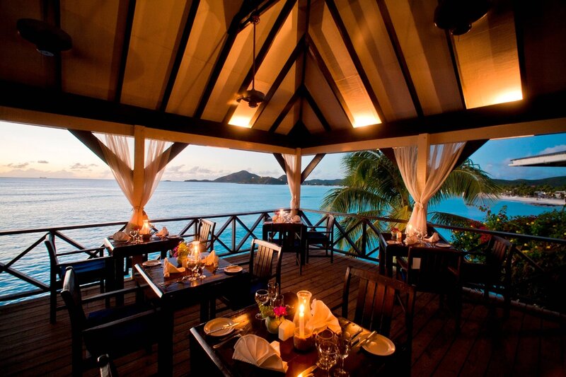 Outdoor Restaurant at Sunset