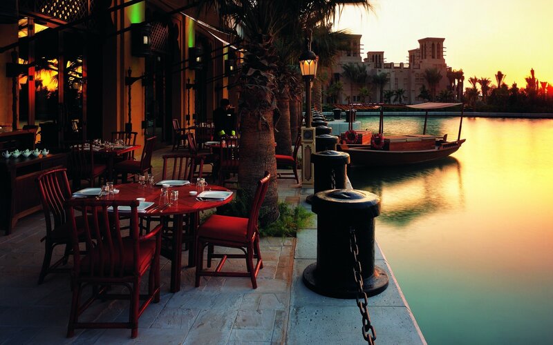 Outdoor Restaurant by Canal — Orange