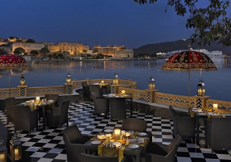 Outdoor Restaurant by Lake