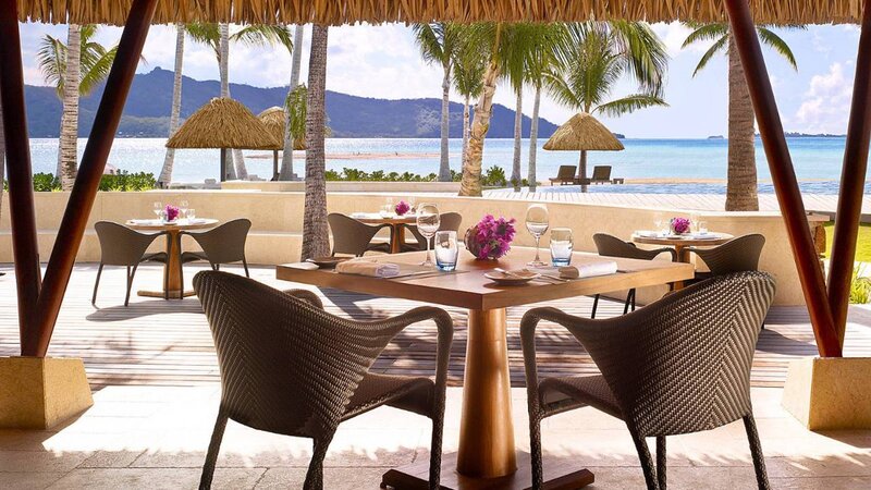Outdoor Restaurant Tables — Brown