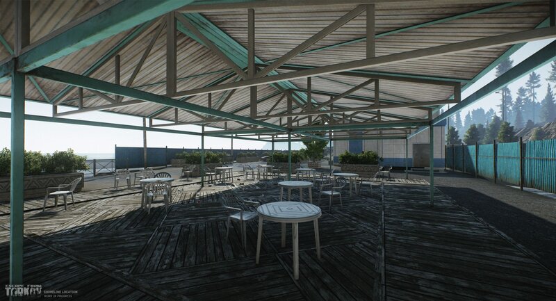 Outdoor Seating Area — Brown, Calm