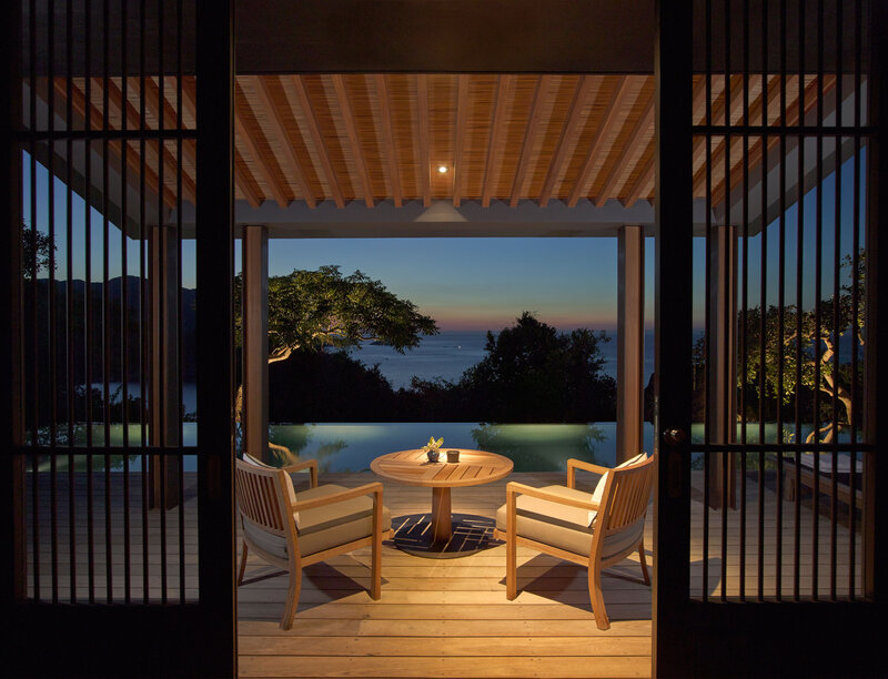 Outdoor Seating Area — Brown