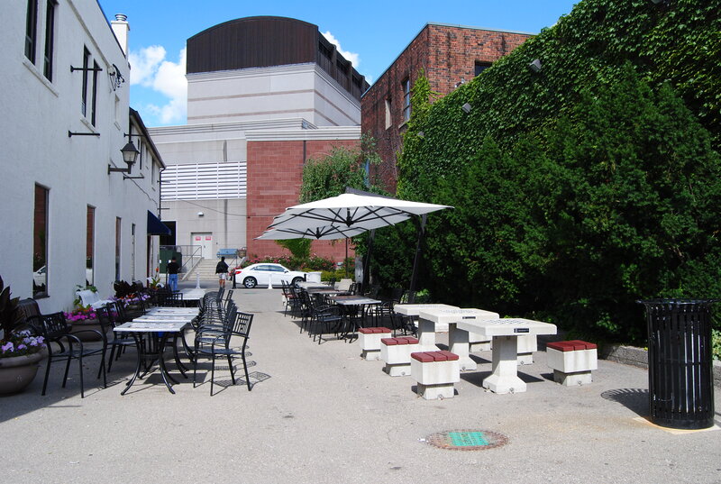 Outdoor Seating Area — Gray, Calm