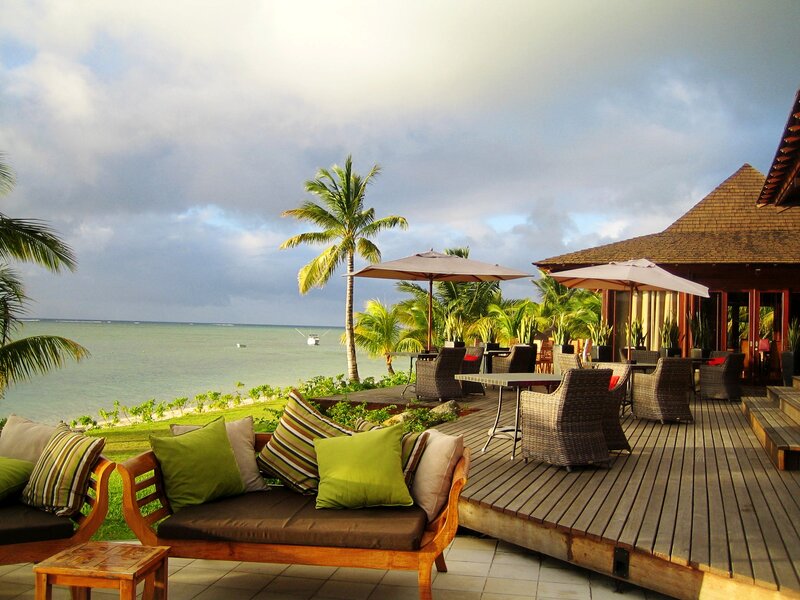 Outdoor Seating by Ocean — Green