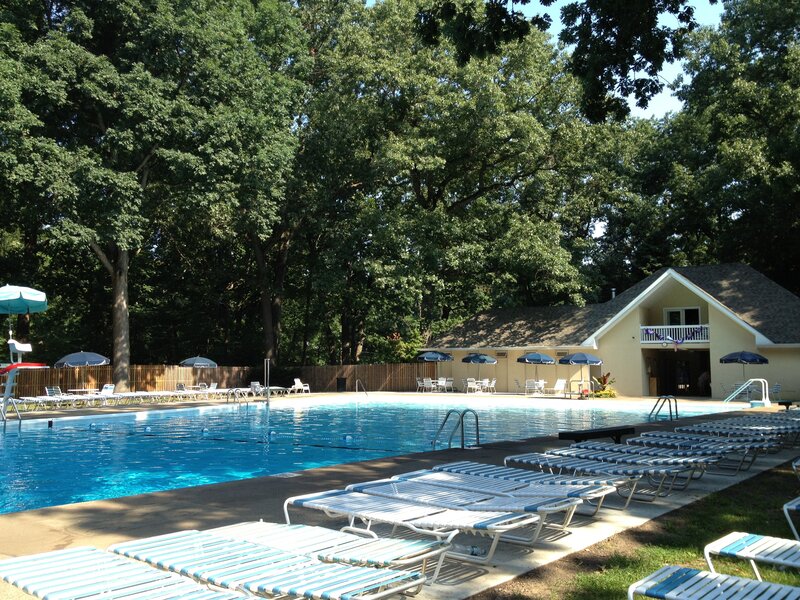 Outdoor Swimming Pool — Blue