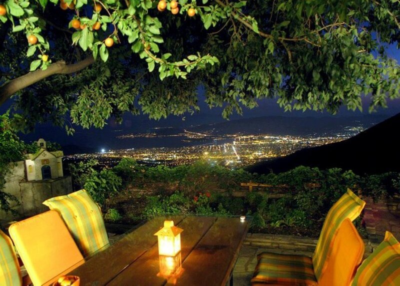 Outdoor Table at Night