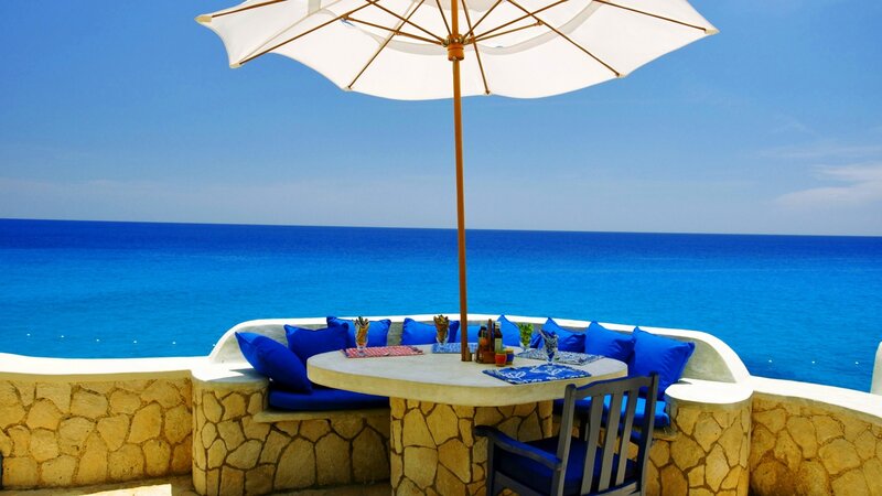 Outdoor Table by Ocean