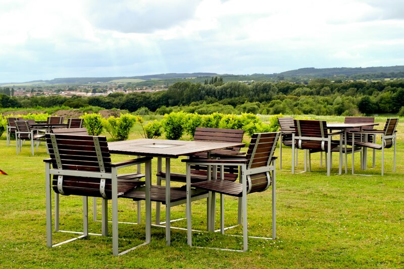 Outdoor Tables and Chairs — Green, Calm
