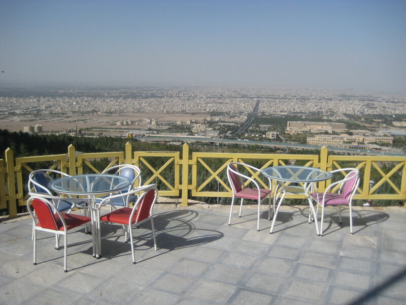 Outdoor Tables with City View
