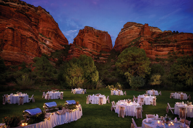 Outdoor Wedding Reception