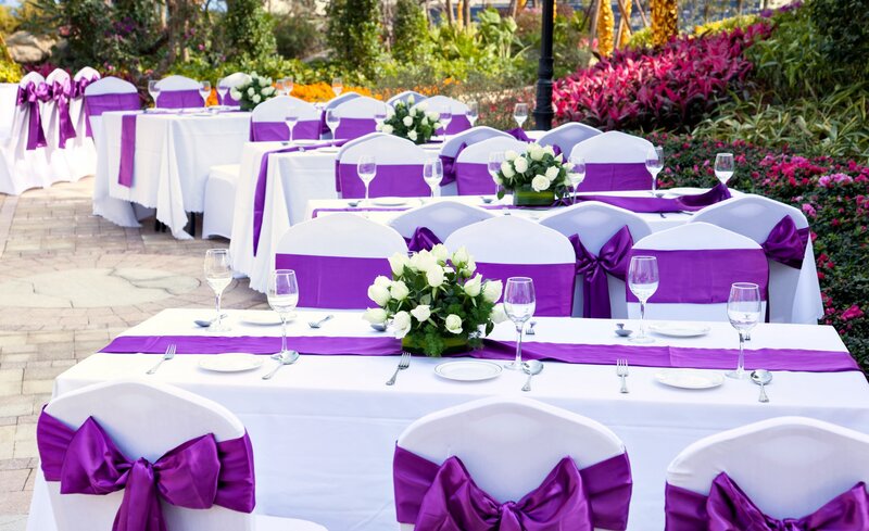 Outdoor Wedding Tables — White