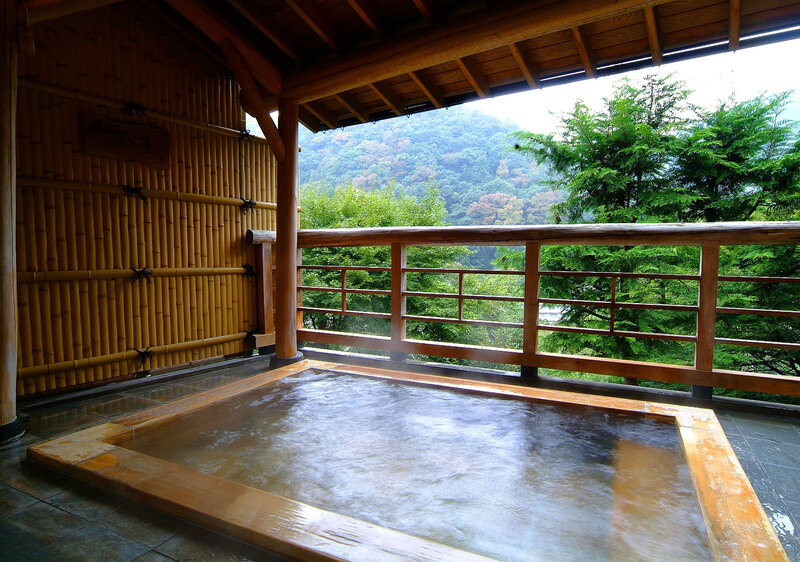 Outdoor Wooden Hot Spring