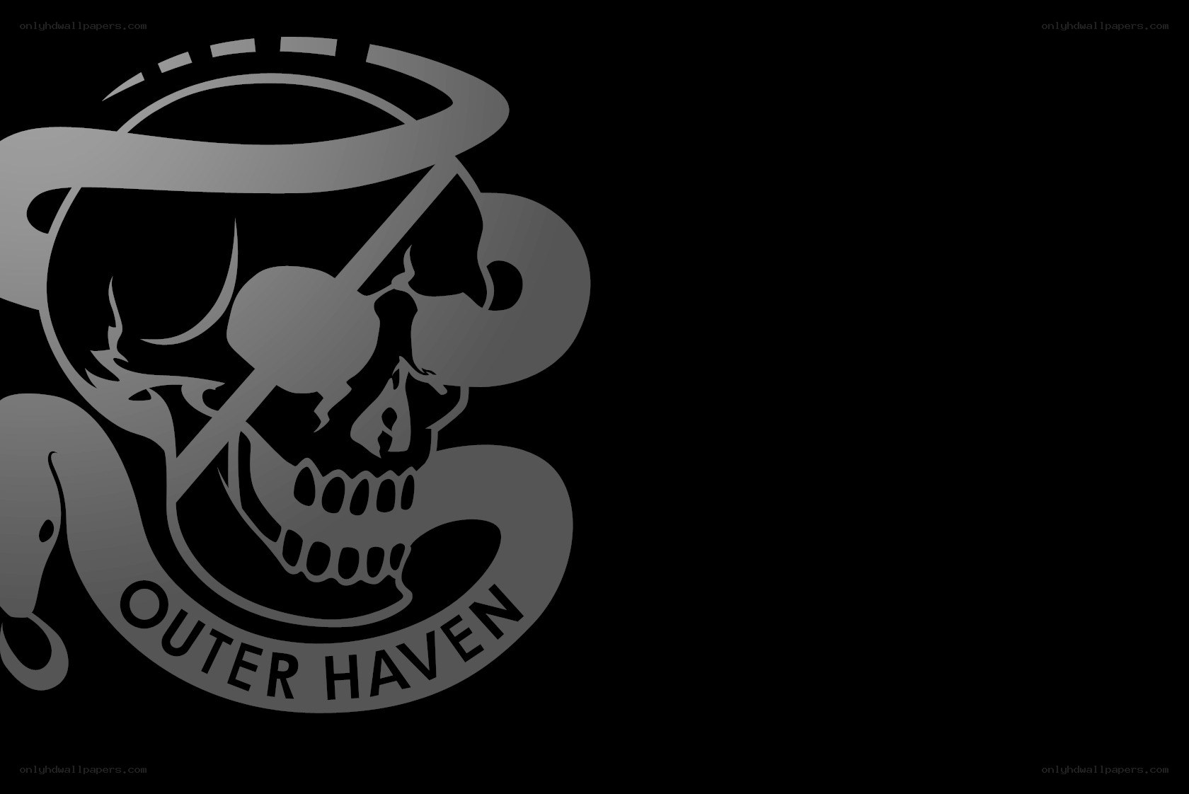 Outer Haven logo with skull and snake