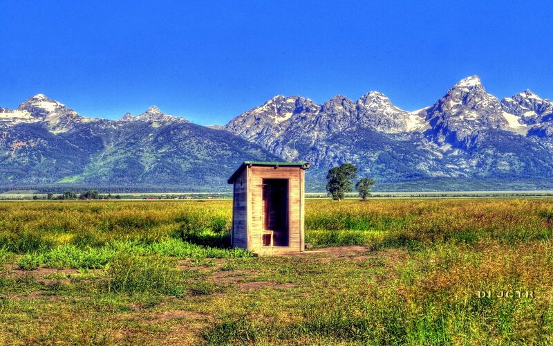 Outhouse in Field