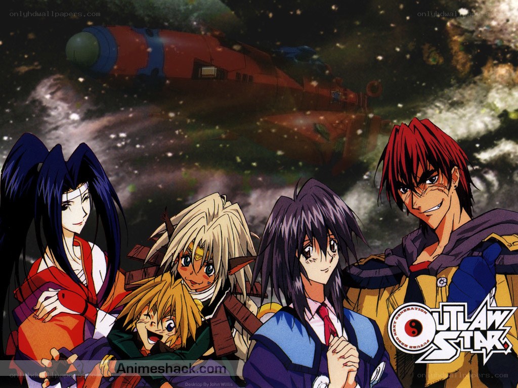 Outlaw Star anime group scene