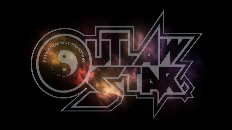 Outlaw Star Logo — Black, Dramatic, Digital Art