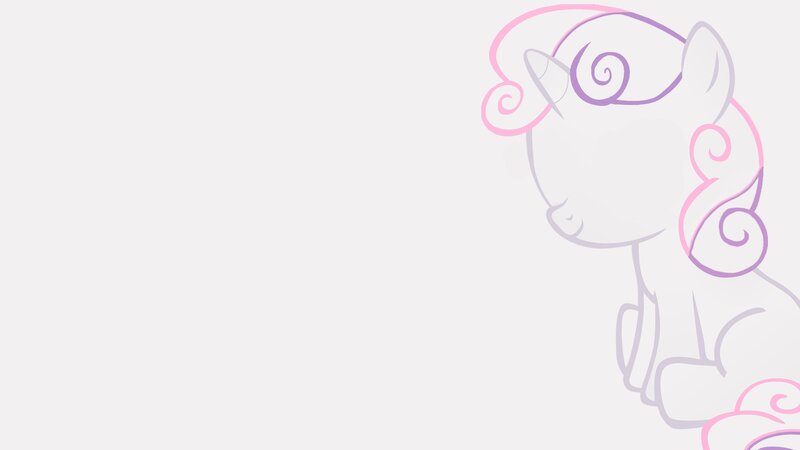 outline of a pony character