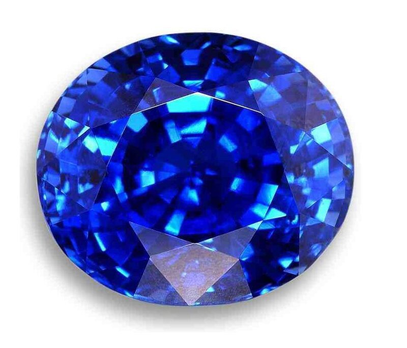 Oval Blue Sapphire — Neutral