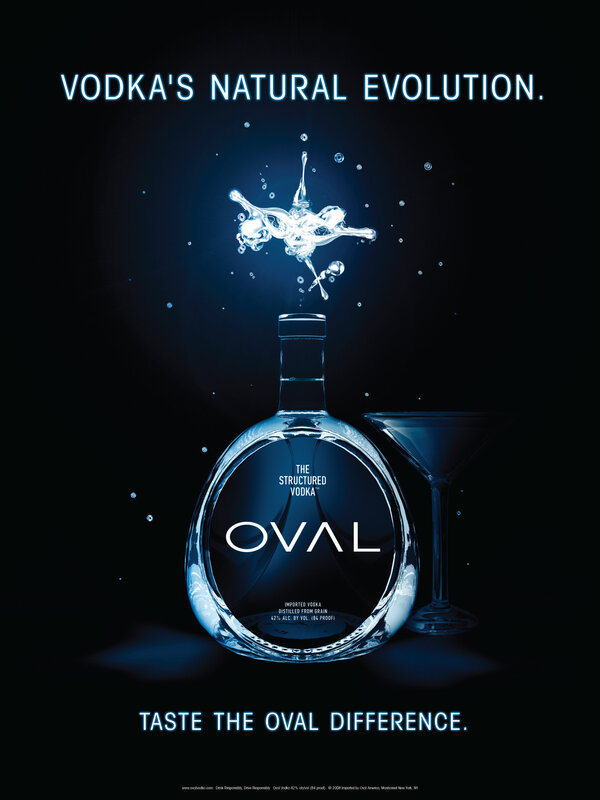 Oval Vodka Advertisement