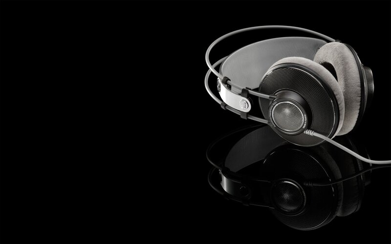 Over-ear Headphones — Black, Dramatic, Photograph, Headband, Cable