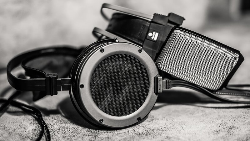 Over-ear Headphones — Black, Dramatic, Photograph