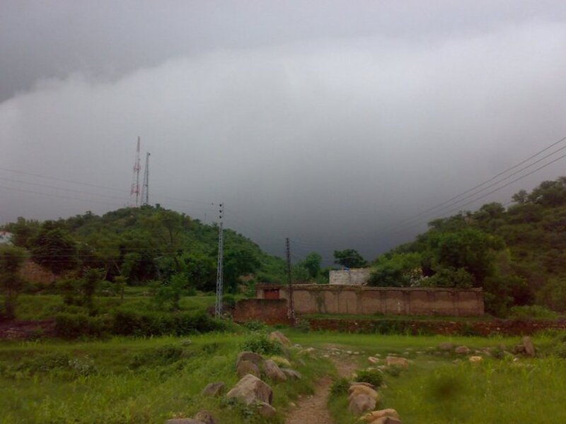 Overcast Sky over Hill