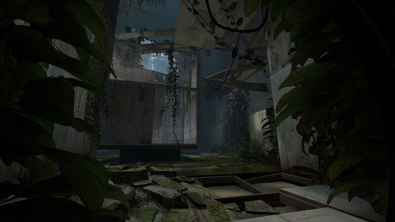 overgrown abandoned greenhouse