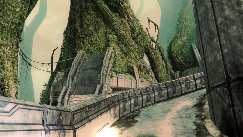 overgrown alien ruins