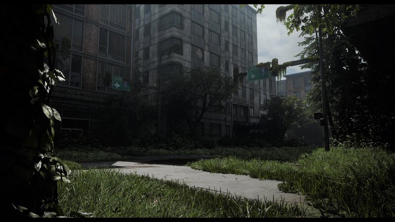 Overgrown City Street — Green, Desolate