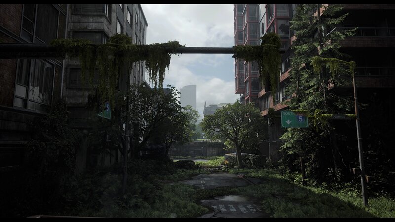 Overgrown City Street — Green