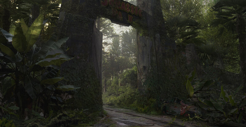 Overgrown Park Entrance