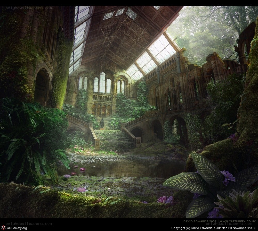 Overgrown Ruined Conservatory