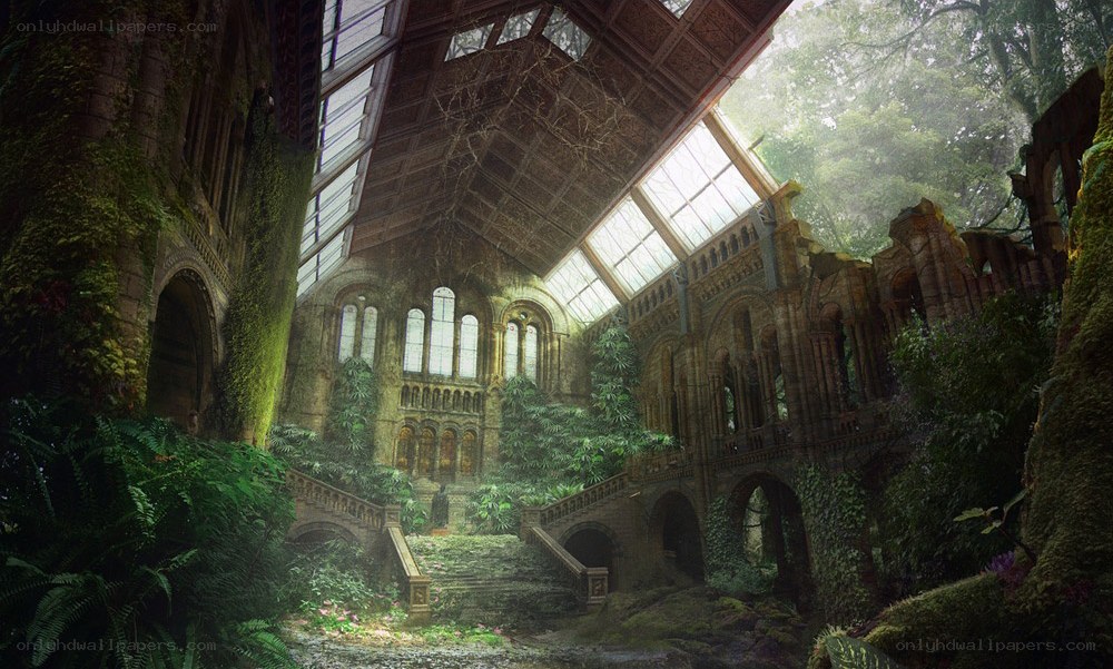 Overgrown Ruined Conservatory