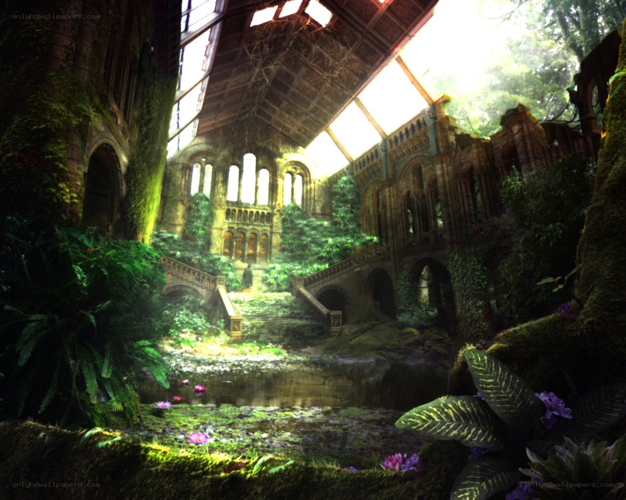 Overgrown Ruined Conservatory
