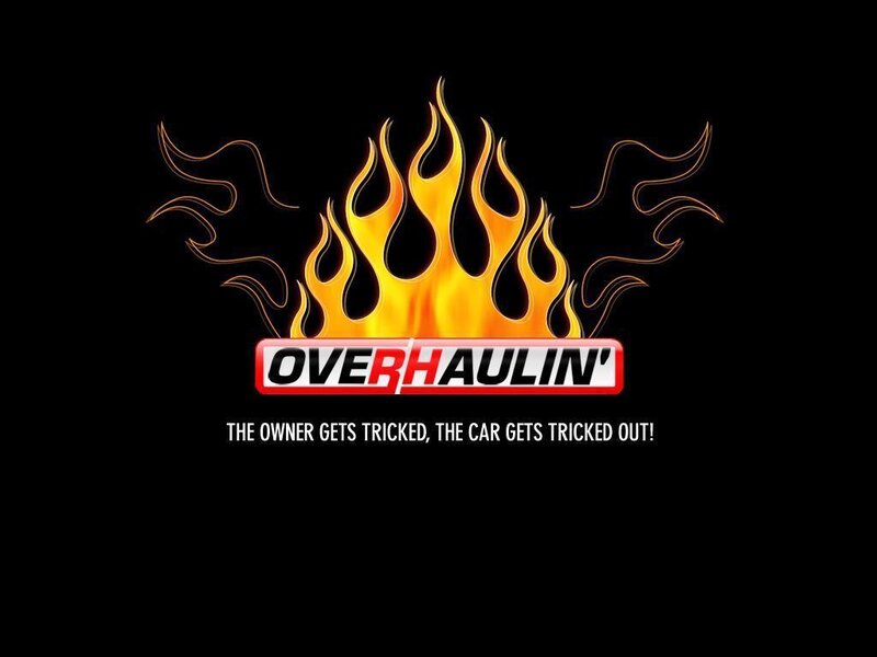 Overhaulin' logo with flames