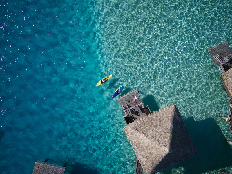 Overhead View of Water Villas