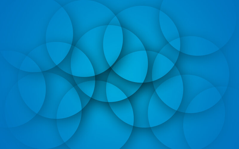 Overlapping Blue Circles
