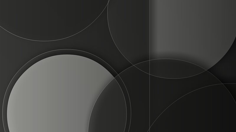 Overlapping Circles — Black, Minimalist