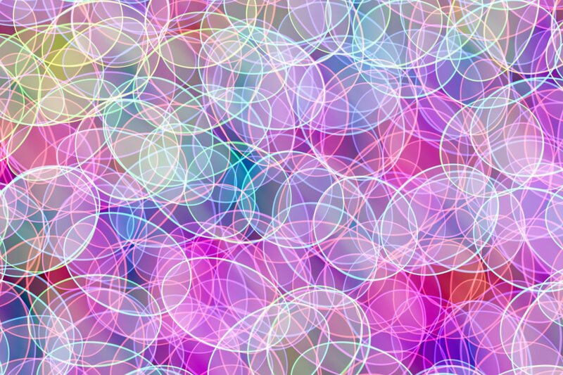 Overlapping Circles Pattern — Purple
