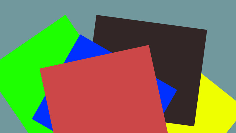 Overlapping Colored Squares — Red