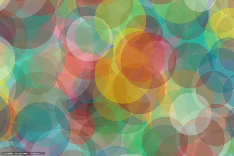 Overlapping Colorful Circles — Green, Vibrant, Abstract, Overlap